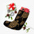 Hawaiian Turtle Pattern Golden Christmas Stocking - AH - Polynesian Pride