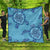 Hawaiian Turtle Plumeria Premium Quilts - AH Black - Polynesian Pride