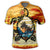 Hawaiian Turtle Plumeria Coconut Tree Polynesian Polo Shirt Gold - Polynesian Pride