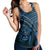 Hawaiian Turtle Plumeria Kakau Polynesian Quilt Racerback Tank Neo Blue AH - Polynesian Pride