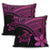 Hawaiian Turtle Plumeria Kakau Polynesian Quilt Pillow Covers Neo Pink AH - Polynesian Pride