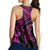 Hawaiian Turtle Plumeria Kakau Polynesian Quilt Racerback Tank Neo Pink AH - Polynesian Pride