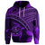 Custom Hawaiian Turtle Plumeria Kakau Polynesian Quilt Hoodie Neo Purple - Polynesian Pride