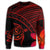 Hawaiian Turtle Plumeria Kakau Polynesian Quilt Sweatshirt Neo Red AH - Polynesian Pride