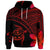 Custom Hawaiian Turtle Plumeria Kakau Polynesian Quilt Hoodie Neo Red - Polynesian Pride