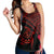 Hawaiian Turtle Plumeria Kakau Polynesian Quilt Racerback Tank Neo Red AH - Polynesian Pride