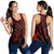 Hawaiian Turtle Plumeria Kakau Polynesian Quilt Racerback Tank Neo Red AH Black - Polynesian Pride