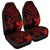 Hawaiian Turtle Plumeria Kakau Polynesian Quilt Car Seat Covers Neo Red AH Universal Fit Black - Polynesian Pride