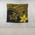 Hawaiian Turtle Plumeria Kakau Polynesian Quilt Tapestry Neo Yellow AH - Polynesian Pride