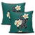 Hawaiian Turtle Plumeria Polynesian Pillow Covers Mint - AH - Polynesian Pride