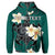 Custom Hawaiian Turtle Plumeria Polynesian Hoodie Mint AH - Polynesian Pride