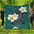 Hawaiian Turtle Plumeria Polynesian Premium Quilts Mint - AH Black - Polynesian Pride