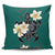 Hawaiian Turtle Plumeria Polynesian Pillow Covers Mint - AH Pillow Covers Black - Polynesian Pride