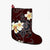 Hawaiian Turtle Plumeria Polynesian Christmas Stocking Red - AH Christmas Stocking 26 X 42 cm Black - Polynesian Pride