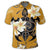 Hawaiian Turtle Plumeria Polynesian Polo Shirt Yellow - Polynesian Pride