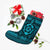 Hawaiian Turtle Polynesian Tribal Christmas Stocking Blue AH - Polynesian Pride