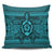 Hawaiian Turtle Polynesian Tribal Pillow Covers Blue AH Pillow Covers Black - Polynesian Pride