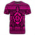 Hawaiian Turtle Polynesian Tribal T Shirt Pink AH - Polynesian Pride