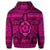 Hawaiian Turtle Polyensian Tribal Zip Hoodie Pink - Polynesian Pride