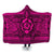 Hawaiian Turtle Polynesian Tribal Hooded Blanket Pink AH Hooded Blanket White - Polynesian Pride