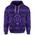 Custom Hawaiian Turtle Polyensian Tribal Hoodie Purple - Polynesian Pride