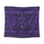 Hawaiian Turtle Polynesian Tribal Tapestry Purple AH Wall Tapestry Black - Polynesian Pride