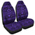 Hawaiian Turtle Polynesian Tribal Car Seat Covers Purple AH Universal Fit Black - Polynesian Pride