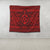 Hawaiian Turtle Polynesian Tribal Tapestry Red AH - Polynesian Pride