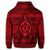 Hawaiian Turtle Polyensian Tribal Zip Hoodie Red - Polynesian Pride