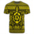 Hawaiian Turtle Polynesian Tribal T Shirt Yellow AH - Polynesian Pride