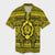 Hawaiian Turtle Polyensian Tribal Hawaiian Shirt Yellow AH Unisex Black - Polynesian Pride