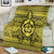 Hawaiian Turtle Polyensian Tribal Premium Blankets Yellow AH - Polynesian Pride