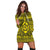 Hawaiian Turtle Polyensian Tribal Hoodie Dress Yellow AH - Polynesian Pride