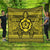 Hawaiian Turtle Polynesian Tribal Premium Quilts Yellow AH Black - Polynesian Pride