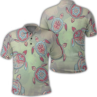 Hawaiian Turtle Polynesian Polo Shirt Unisex Black - Polynesian Pride