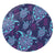 Hawaiian Turtle Polynesian Neon Round Carpet - AH Round Carpet Luxurious Plush - Polynesian Pride