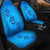 Hawaiian Turtle Swim In The OCean With Hibiscus Polynesian Car Seat Covers - AH - Polynesian Pride