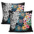 Hawaiian Turtle Swimming Wave Plumeria Hibiscus Polynesian Pillow Covers - Garden Style - AH - Polynesian Pride