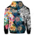 Custom Hawaiian Turtle Swimming Wave Plumeria Hibiscus Polynesian Hoodie Garden Style - Polynesian Pride