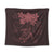 Hawaiian Turtles Hibiscus Plumeria Polynesian Tapestry - Pink - AH Wall Tapestry Black - Polynesian Pride