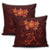 Hawaiian Turtles Hibiscus Plumeria Polynesian Pillow Covers - Red - AH - Polynesian Pride