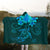 Hawaiian Turtles Hibiscus Plumeria Polynesian Hooded Blanket - Turquoise - AH - Polynesian Pride