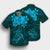 Hawaiian Turtles Hibiscus Plumeria Polynesian Hawaiian Shirt - Turquoise - AH - Polynesian Pride