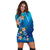 Hawaiian Tuttle And Plumeria Flower In The Sea Polynesian Hoodie Dress - AH - Polynesian Pride