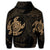 Hawaiian Two Turtle Polynesian Zip Hoodie Gold - Polynesian Pride