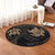 Hawaiian Two Turtle Polynesian Round Carpet Gold AH - Polynesian Pride