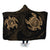 Hawaiian Two Turtle Polynesian Hooded Blanket Gold AH Hooded Blanket White - Polynesian Pride