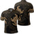 Hawaiian Two Turtle Polynesian Polo Shirt Gold Unisex Black - Polynesian Pride