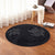 Hawaiian Two Turtle Polynesian Round Carpet Gray AH - Polynesian Pride