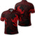 Hawaiian Two Turtle Polynesian Polo Shirt Red Unisex Black - Polynesian Pride